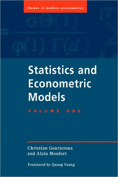 Statistics and Econometric Models / Edition 1