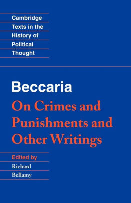 an essay on crime and punishment cesare beccaria