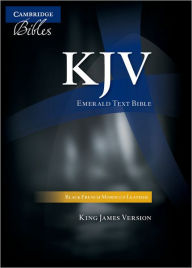 Title: KJV Emerald Text Bible, Black French Morocco Leather, KJ533:T, Author: Cambridge University Press