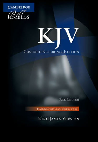 KJV Concord Reference Bible, Black Edge-lined Goatskin Leather, Red-letter Text KJ566:XRE Black Goatskin Leather RCD266