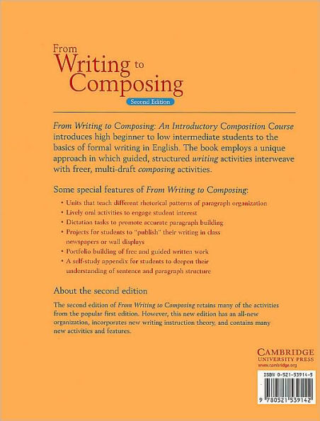 From Writing to Composing: An Introductory Composition Course / Edition 2