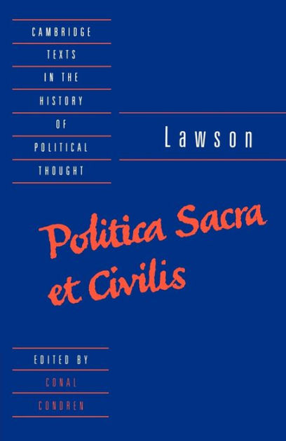 Lawson: Politica sacra et civilis by George Lawson | 9780521543415 ...