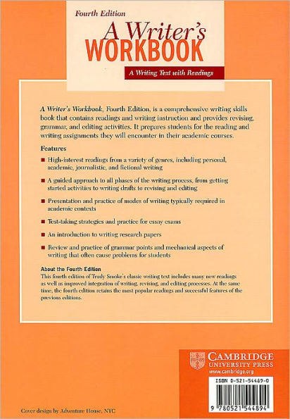 A Writer's Workbook: A Writing Text with Readings