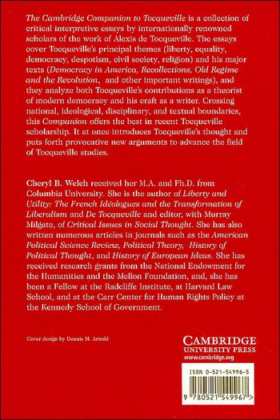 The Cambridge Companion to Tocqueville