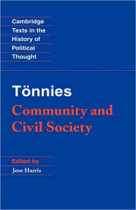 Title: Tönnies: Community and Civil Society, Author: Ferdinand Tönnies