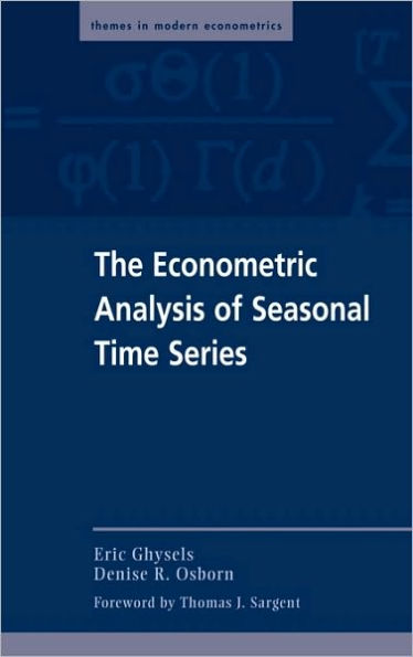 The Econometric Analysis of Seasonal Time Series