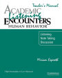 Academic Listening Encounters: Human Behavior Teacher's Manual: Listening, Note Taking, and Discussion / Edition 1