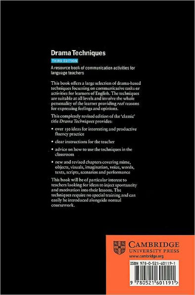 Drama Techniques: A Resource Book of Communication Activities for Language Teachers / Edition 3