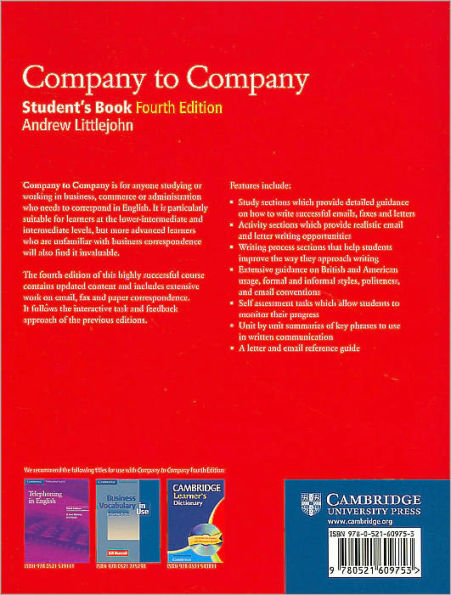 Company to Company Student's Book / Edition 4