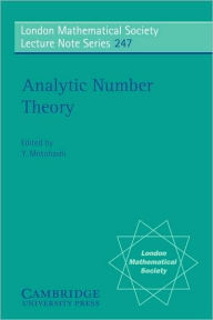 Title: Analytic Number Theory, Author: Yoichi Motohashi