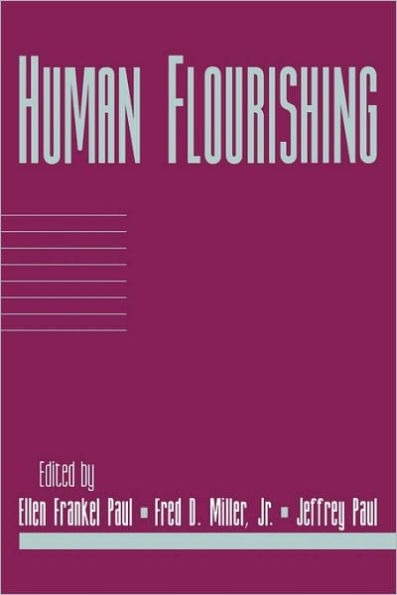 Human Flourishing: Volume 16, Part 1