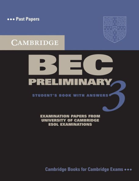 Cambridge BEC Preliminary 3 Student's Book with Answers