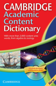 Title: Cambridge Academic Content Dictionary with CD-ROM, Author: Cambridge University Press