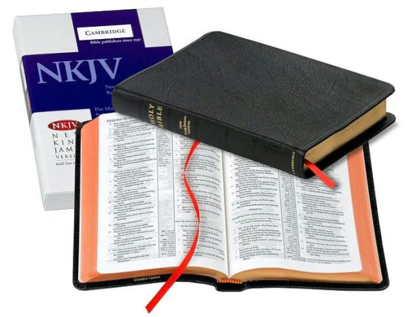 NKJV Pitt Minion Reference Bible, Black Goatskin Leather, Red-letter Text, NK446:XR