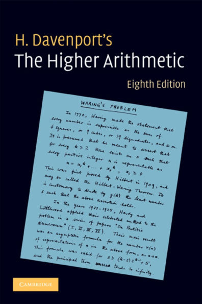 The Higher Arithmetic: An Introduction to the Theory of Numbers / Edition 8