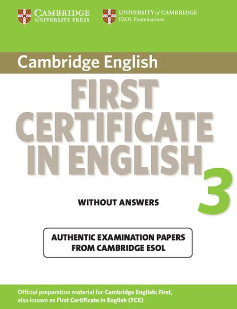 Cambridge First Certificate in English 3 for Updated Exam Student's ...