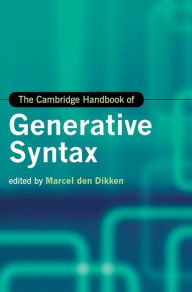 Title: The Cambridge Handbook of Generative Syntax, Author: Marcel den Dikken