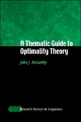 A Thematic Guide to Optimality Theory