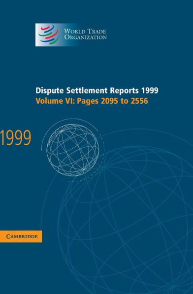 Dispute Settlement Reports 1999: Volume 6, Pages 2095-2556