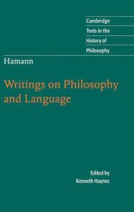 Title: Hamann: Writings on Philosophy and Language, Author: Kenneth Haynes