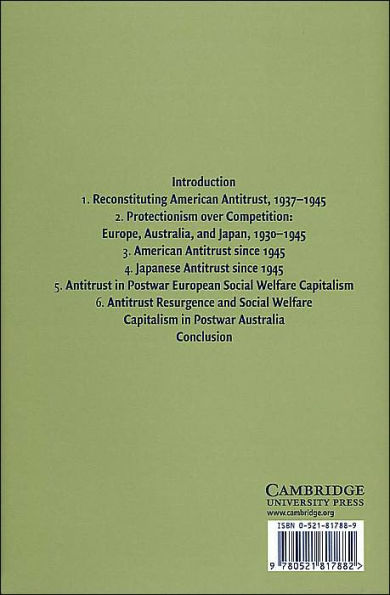 Antitrust and Global Capitalism, 1930-2004