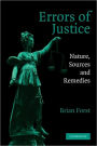 Errors of Justice: Nature, Sources and Remedies