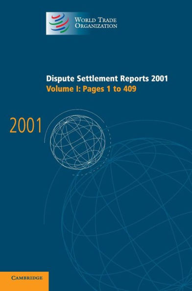 Dispute Settlement Reports 2001: Volume 1, Pages 1-409