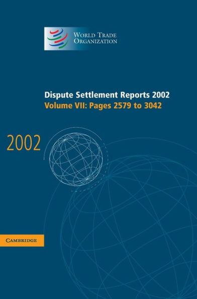 Dispute Settlement Reports 2002: Volume 7, Pages 2579-3042