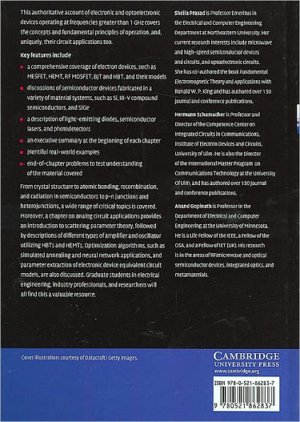 High-Speed Electronics and Optoelectronics: Devices and Circuits