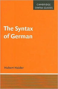 Title: The Syntax of German, Author: Hubert Haider