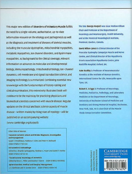 Disorders of Voluntary Muscle / Edition 8