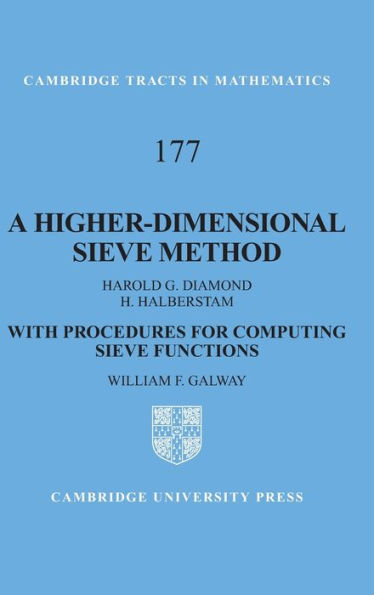 A Higher-Dimensional Sieve Method: With Procedures for Computing Sieve Functions