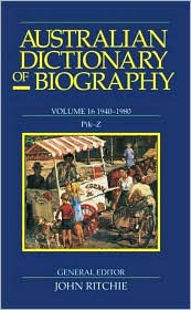 Australian Dictionary of Biography V16: 1940-1980, Pik-Z