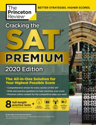 Cracking The Sat Premium Edition With 8 Practice Tests 2020 By