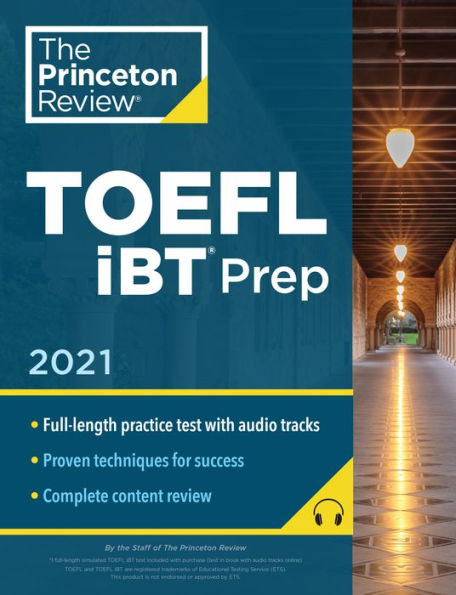 Princeton Review TOEFL iBT Prep with Audio/Listening Tracks