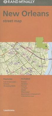 Folded Map New Orleans/Hammond/Ponchat La Streets