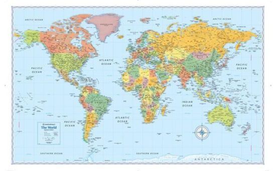 Signature World Map By Rand Mcnally Other Format Barnes Noble