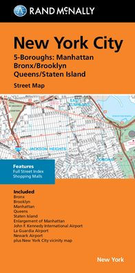 New York City 5 Boroughs NY Street Map