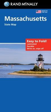 Massachusetts Easy to Fold State Map