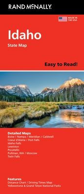 Idaho Easy to Read State Map