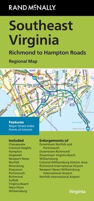 SE Virginia/Richmond to Hampton Roads VA Regional Map