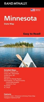 Minnesota Easy to Read State Map