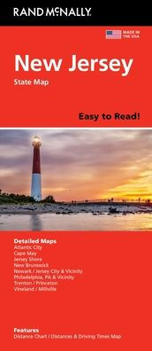 New Jersey Easy to Read State Map