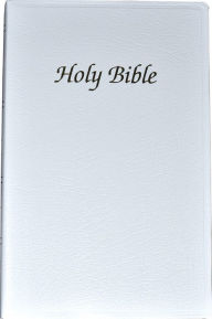 Title: First Communion Bible: New American Bible (NAB), white imitation leather, Author: Catholic Book Publishing Company