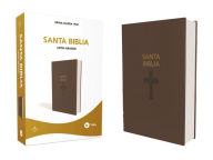 Title: RVR60, Santa Biblia, Letra Grande, Leathersoft, Café, Palabras de Jesús en Rojo, Author: RVR 1960- Reina Valera 1960