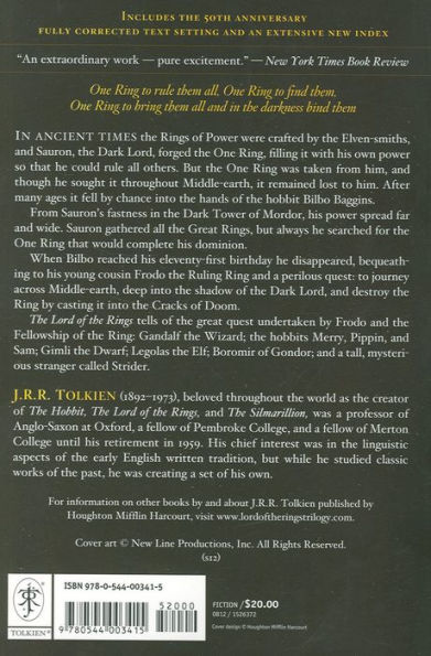 taart temperatuur schipper The Lord of the Rings by J. R. R. Tolkien, Paperback | Barnes & Noble®