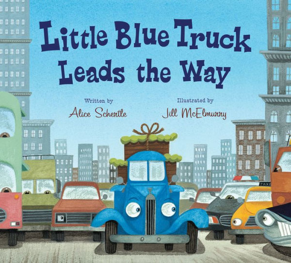 Little Blue Truck Leads the Way (board book)