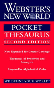 Title: Webster's New World Pocket Thesaurus, Second Edition, Author: Charlton Laird