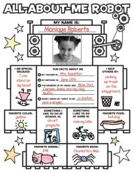 Title: Graphic Organizer Posters: All-about-Me Robot: 30 Fill-in Personal Posters for Kids to Display with Pride, Author: Liza Charlesworth