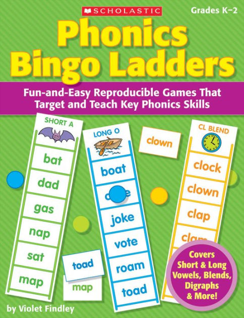 Phonics Bingo Ladders: Fun-and-Easy Reproducible Games That Target and ...